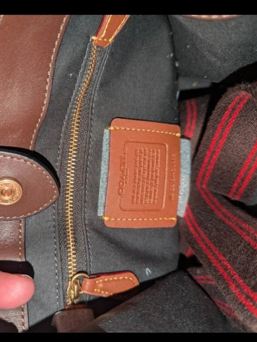 Coach Field Tote 22 Signature Jacquard Canvas & Leather 9